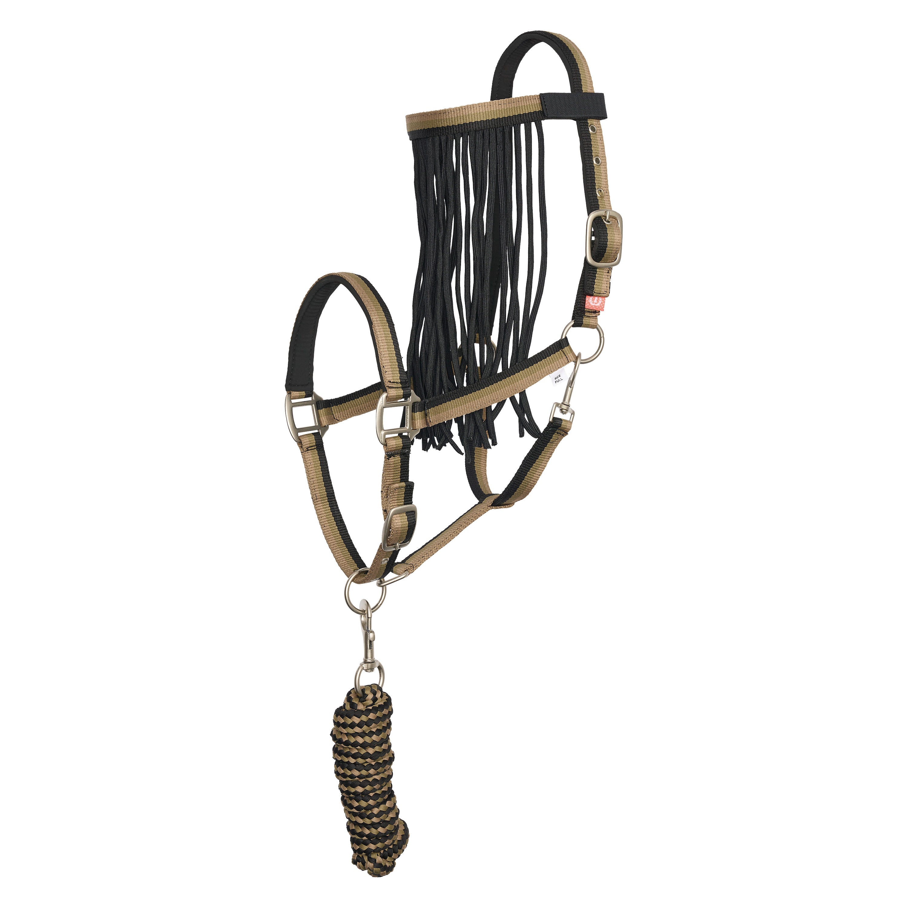 Set of headcollar, lead rope and flyfringes IRH