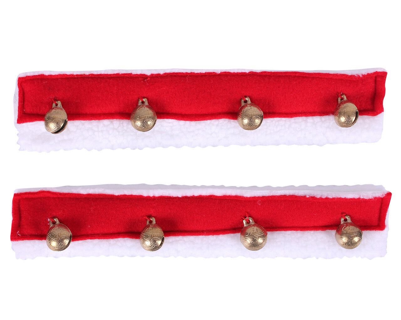fur lining with christmas bells