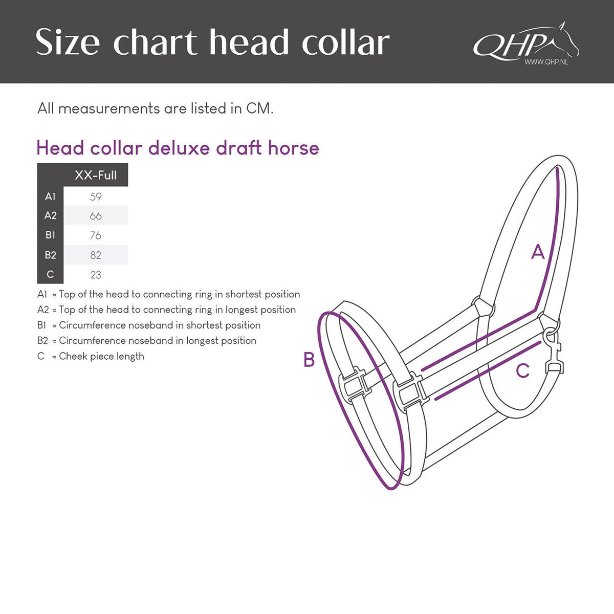 Head collar Deluxe draft horse