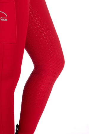 Riding leggings Graz Style silicone full seat 3000 red / EU122-128/age 6-7