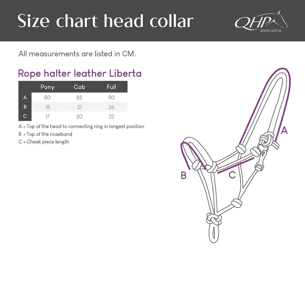 Rope halter leather Liberta
