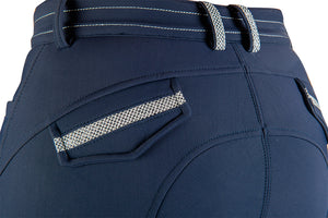 Softshell riding breeches EleganceStyle s. k. p. 6900 deep blue / EU34/UK24/US22