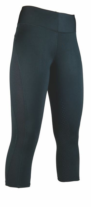 3/4 riding leggings MeshStyle silicone full seat 9100 black / EU32/34/UK22/24/US20/22