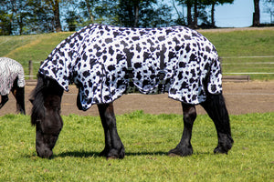 Fly rug with neck Cow 9112 black/white / EU115/UK5'3/US63"