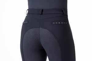 Riding breeches Rosegold Glamour Winter Style 6979 deep blue/rose-gold / EU34/UK24/US22