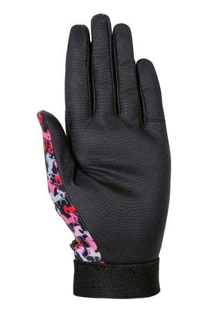 Kids riding gloves Emily 9139 black/pink / 6