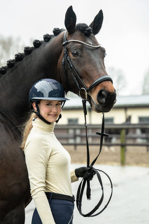 Riding helmet Shiny Diamond 6900 deep blue / S = 53-55 cm
