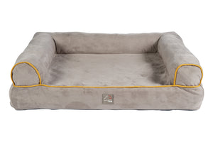 Dog sofa Anam Cara 2941 taupe/yellow gold / L