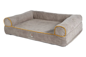 Dog sofa Anam Cara 2941 taupe/yellow gold / L