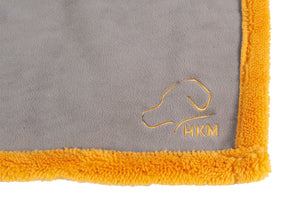 Dog reversible blanket Anam Cara 2941 taupe/yellow gold / M: 80 x 60 cm