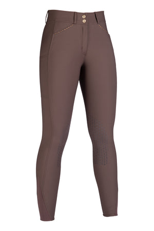 Riding breeches Helene silicone knee patch 2100 dark brown / EU34/UK24/US22