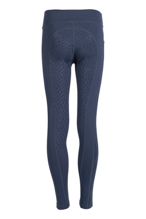 Riding leggings Flow Reflective Kids s. f. seat 6900 deep blue / EU98/104/age 2-4