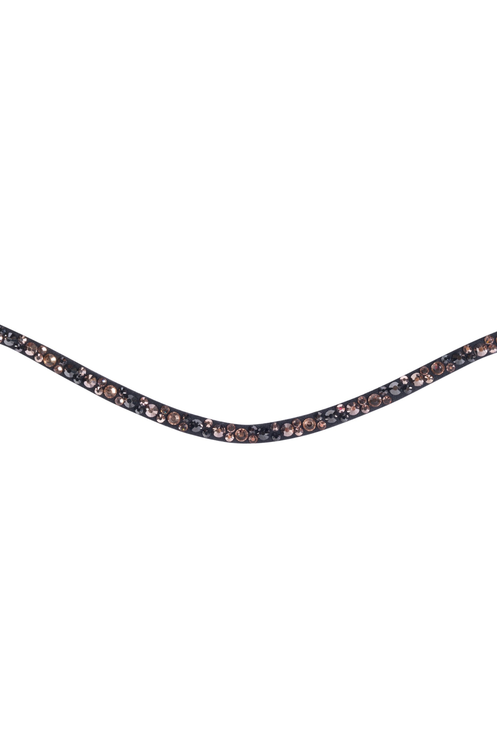 Browband Rosegold Glamour Style 2407 brown/rose-gold / Pony