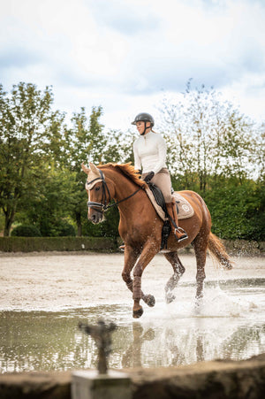 Ear bonnet Lavender Bay 2900 taupe / Pony