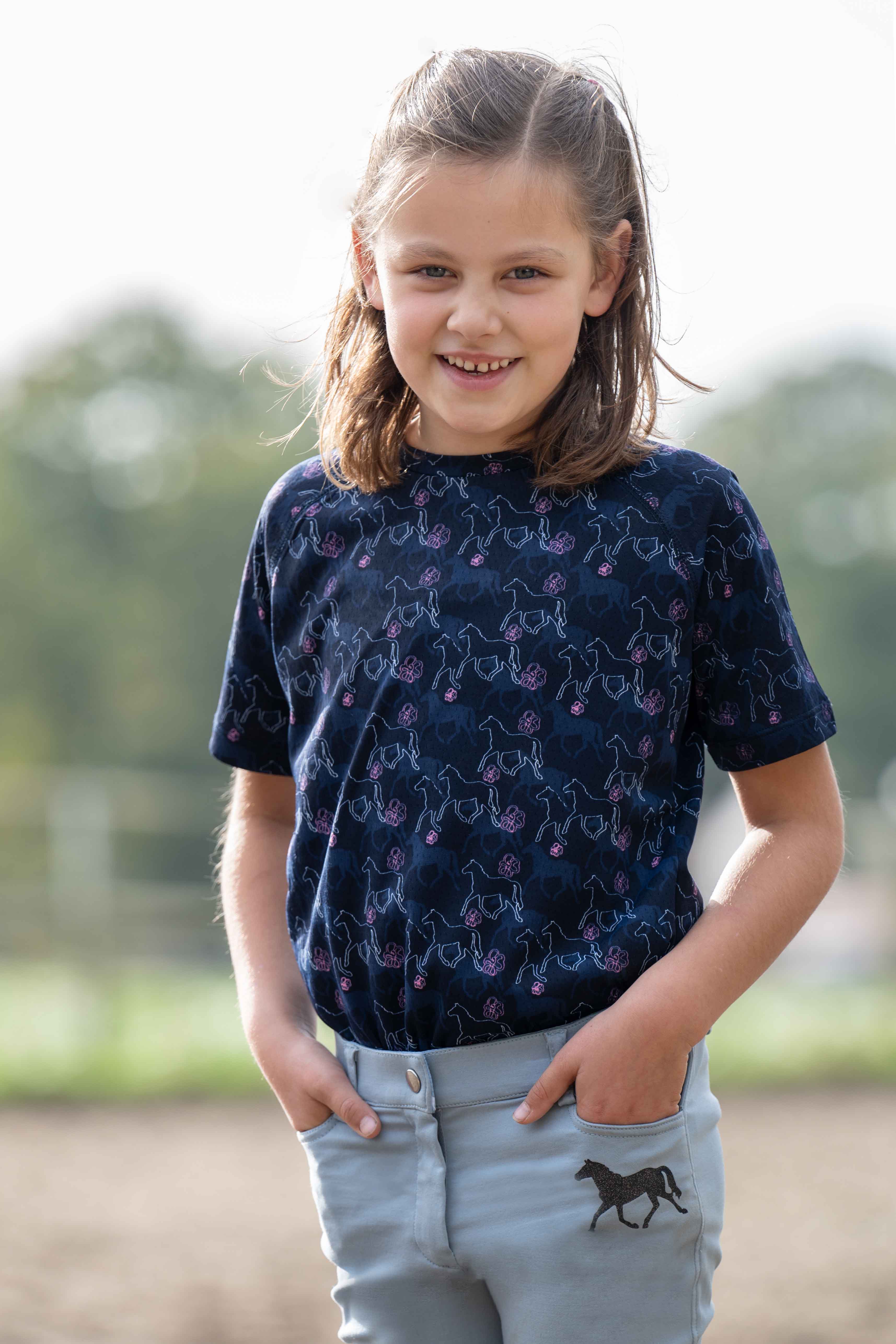 Functional shirt Bria short sleeve 6900 deep blue / EU140/age 8-9