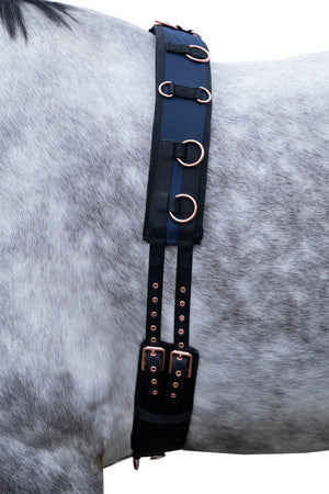 Lunge roller Rosegold Glamour Style 6900 deep blue / Pony