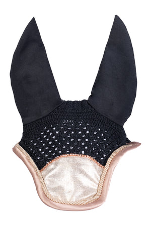 Ear bonnet Rosegold Glitter Style 1800 vanilla / Pony