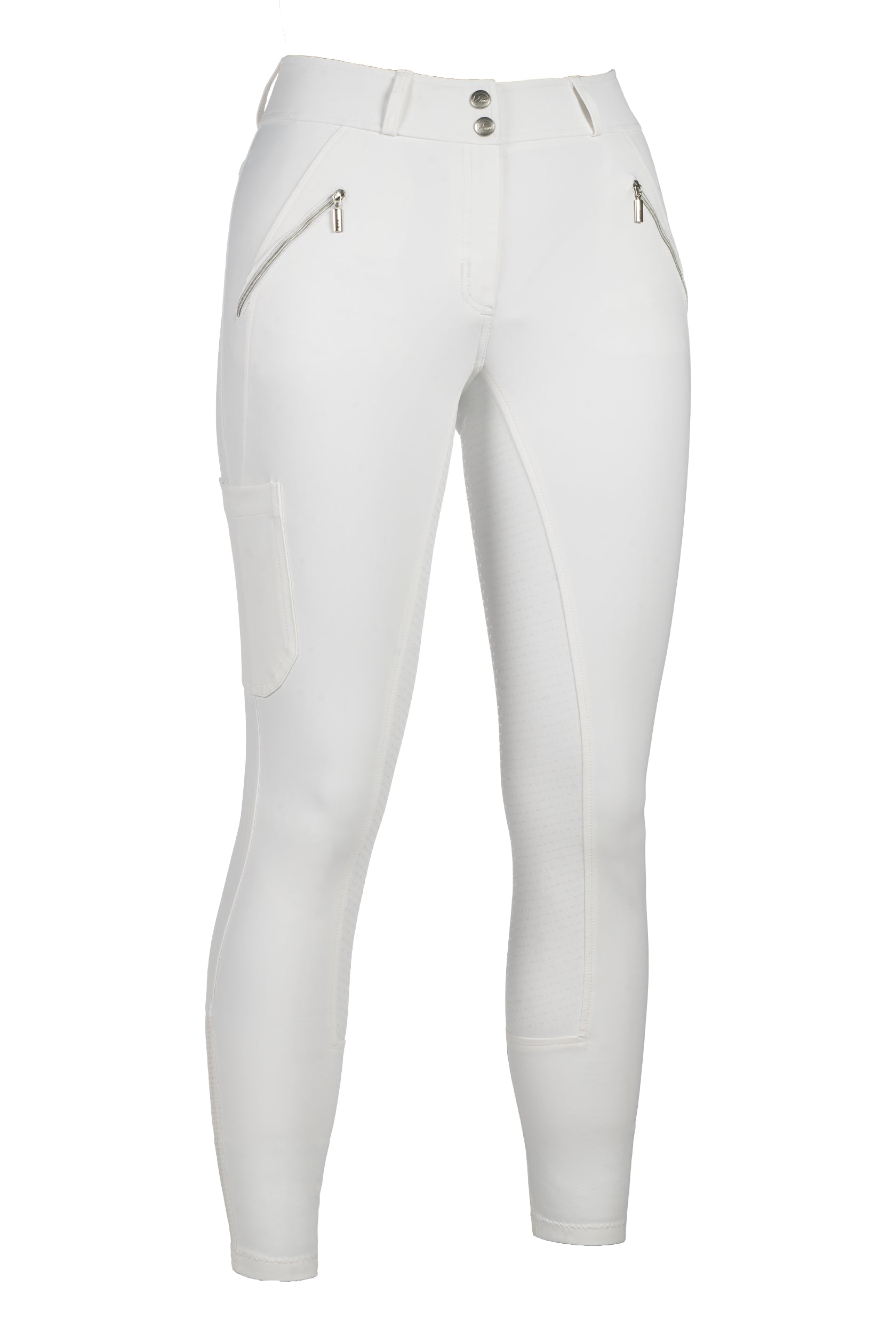 Riding breeches Lia High Waist sil. full seat 1200 white / EU34/UK24/US22