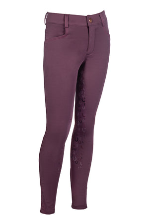 Riding breeches Alva silicone full seat 3300 dark lilac / EU122-128/age 6-7