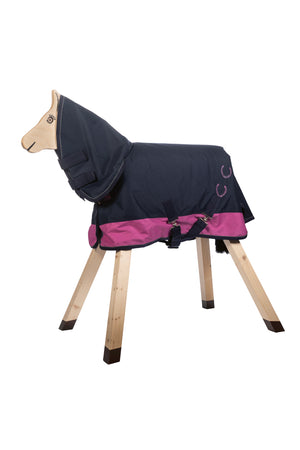 Rain rug Funny Horses 3969 pink/navy / 65
