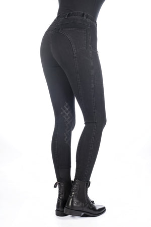 Riding breeches Harbour Island Denim sili. k. p. 9100 black / EU34/UK24/US22