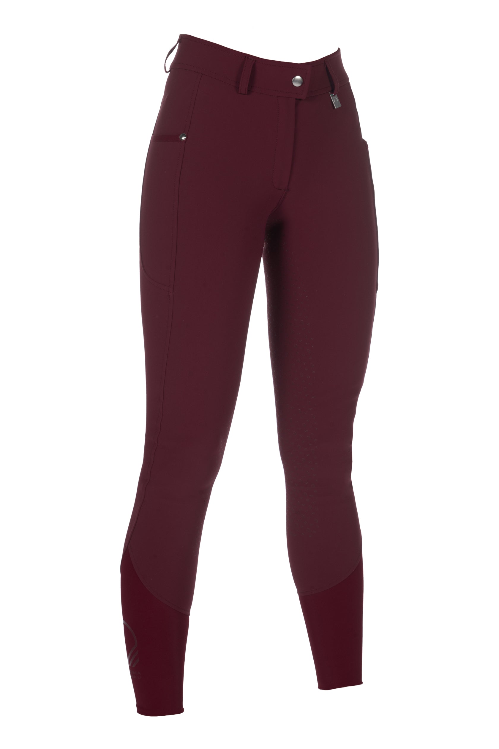 riding breeches -livigno- silicone full seat 3296 bordeaux / EU46/UK36/US34