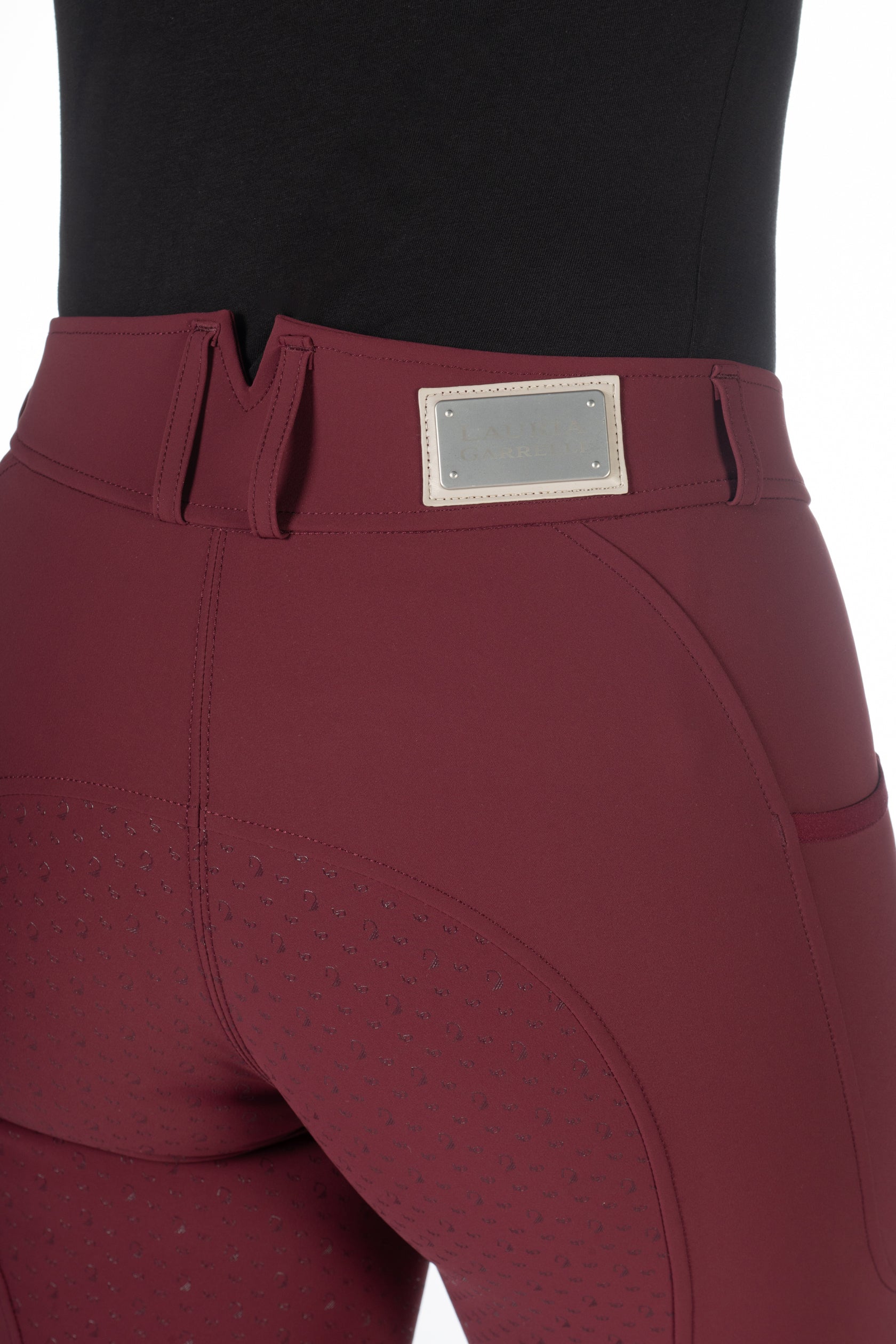 riding breeches -livigno- silicone full seat 3296 bordeaux / EU46/UK36/US34