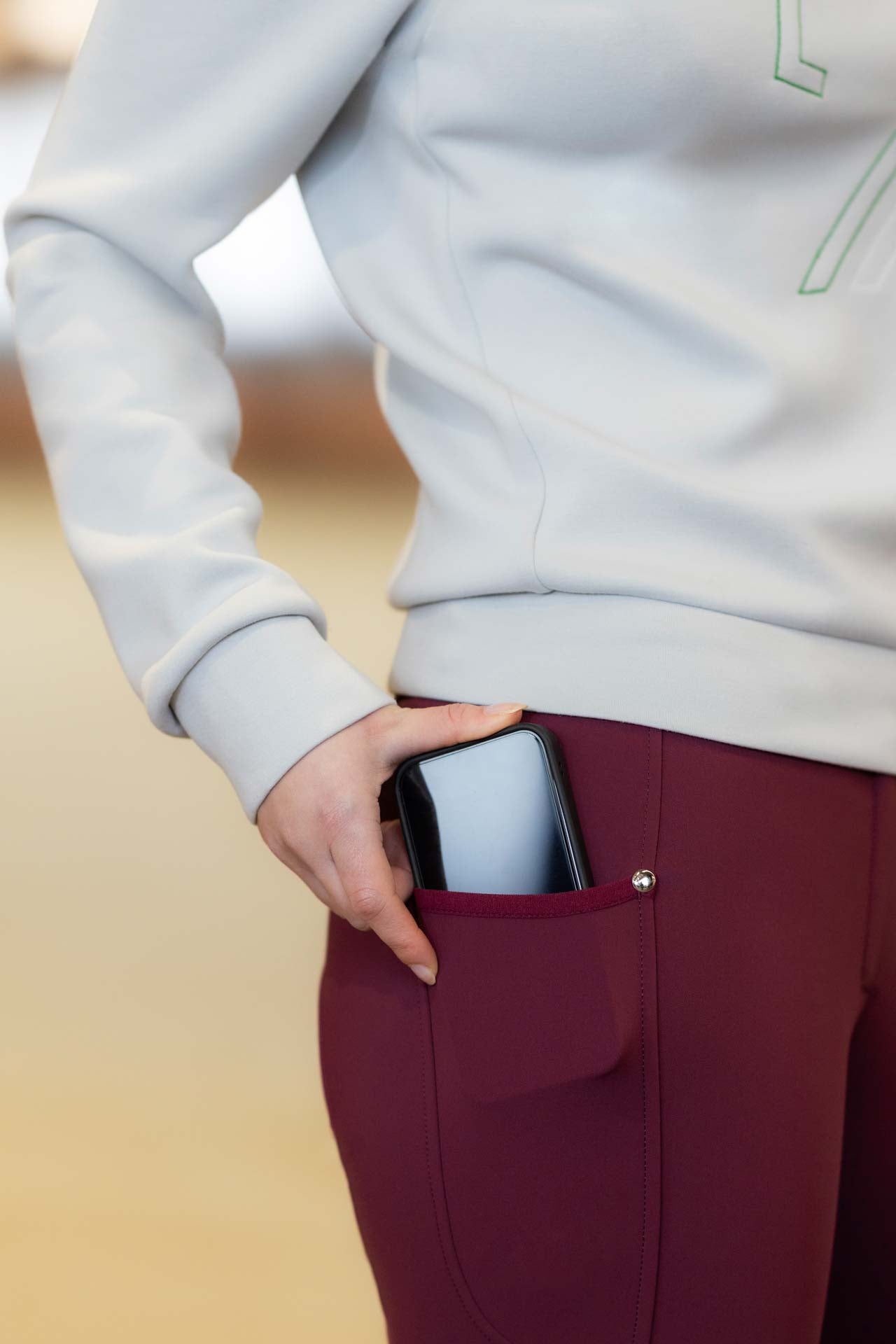 riding breeches -livigno- silicone full seat 3296 bordeaux / EU46/UK36/US34