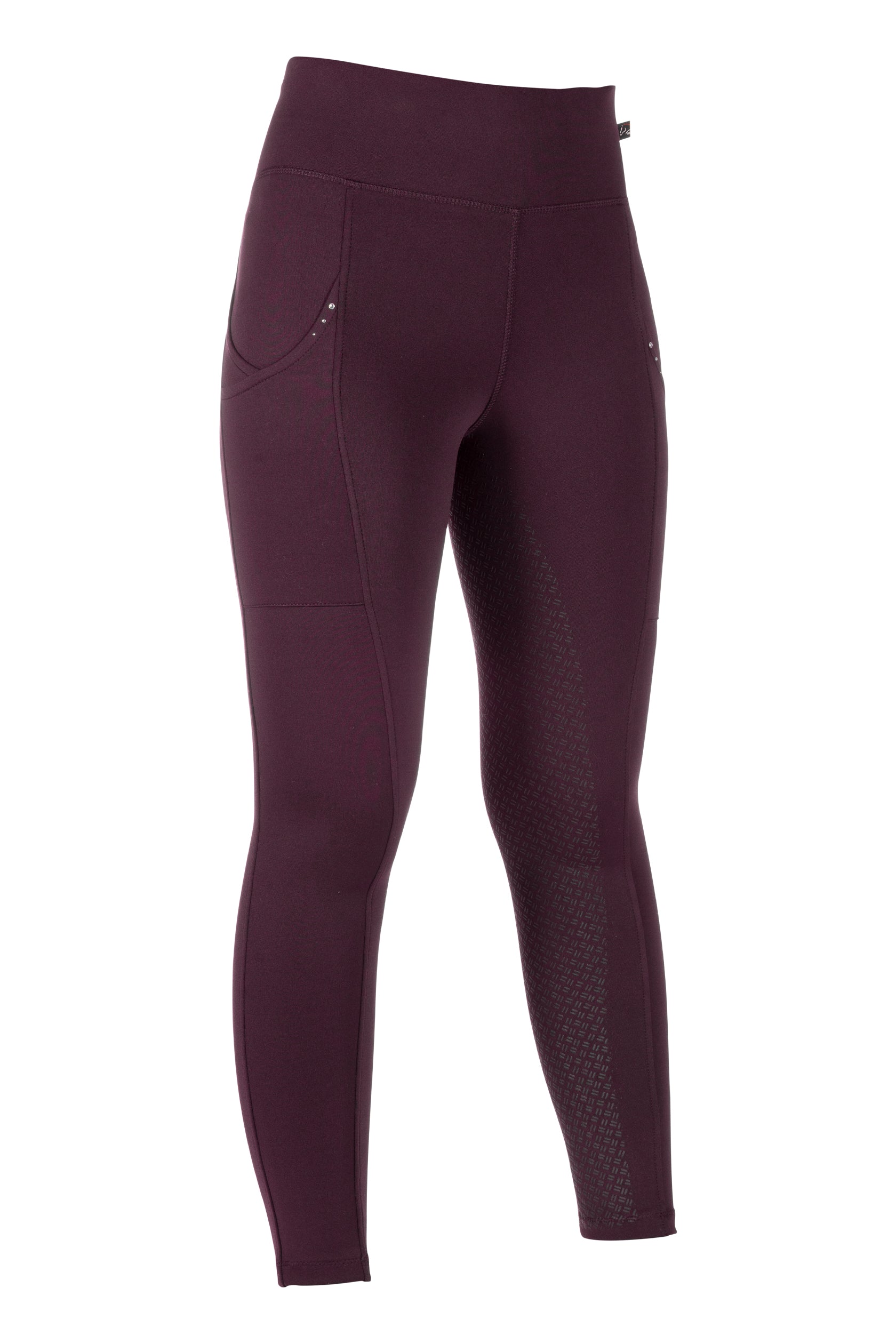 Riding leggings Cosy II Style silicone full seat 3100 wine red / EU122-128/age 6-7