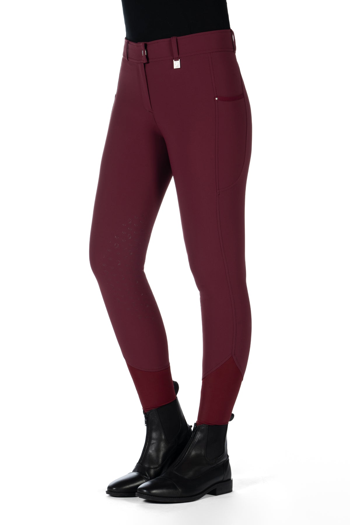 riding breeches -livigno- silicone knee patch