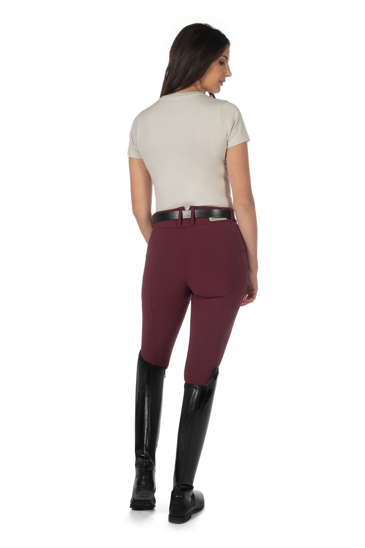 riding breeches -livigno- silicone knee patch