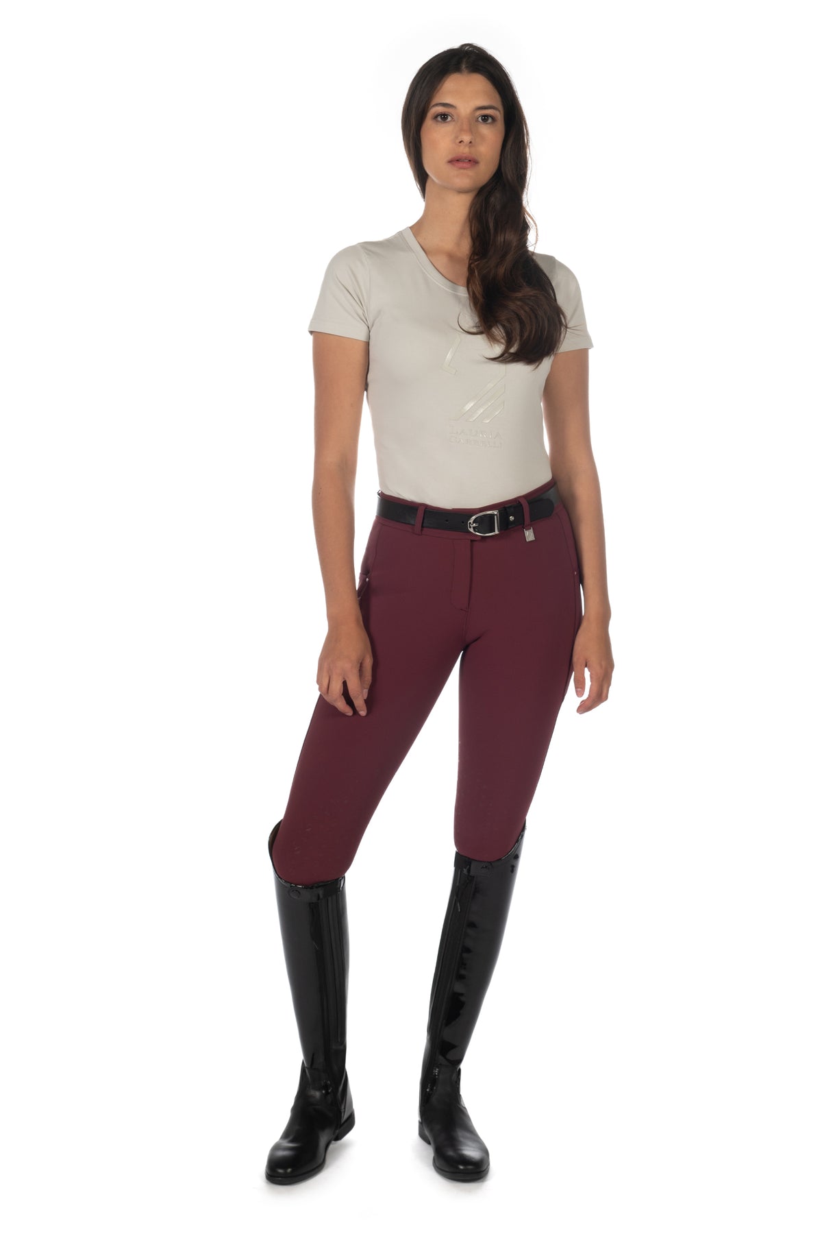 riding breeches -livigno- silicone knee patch