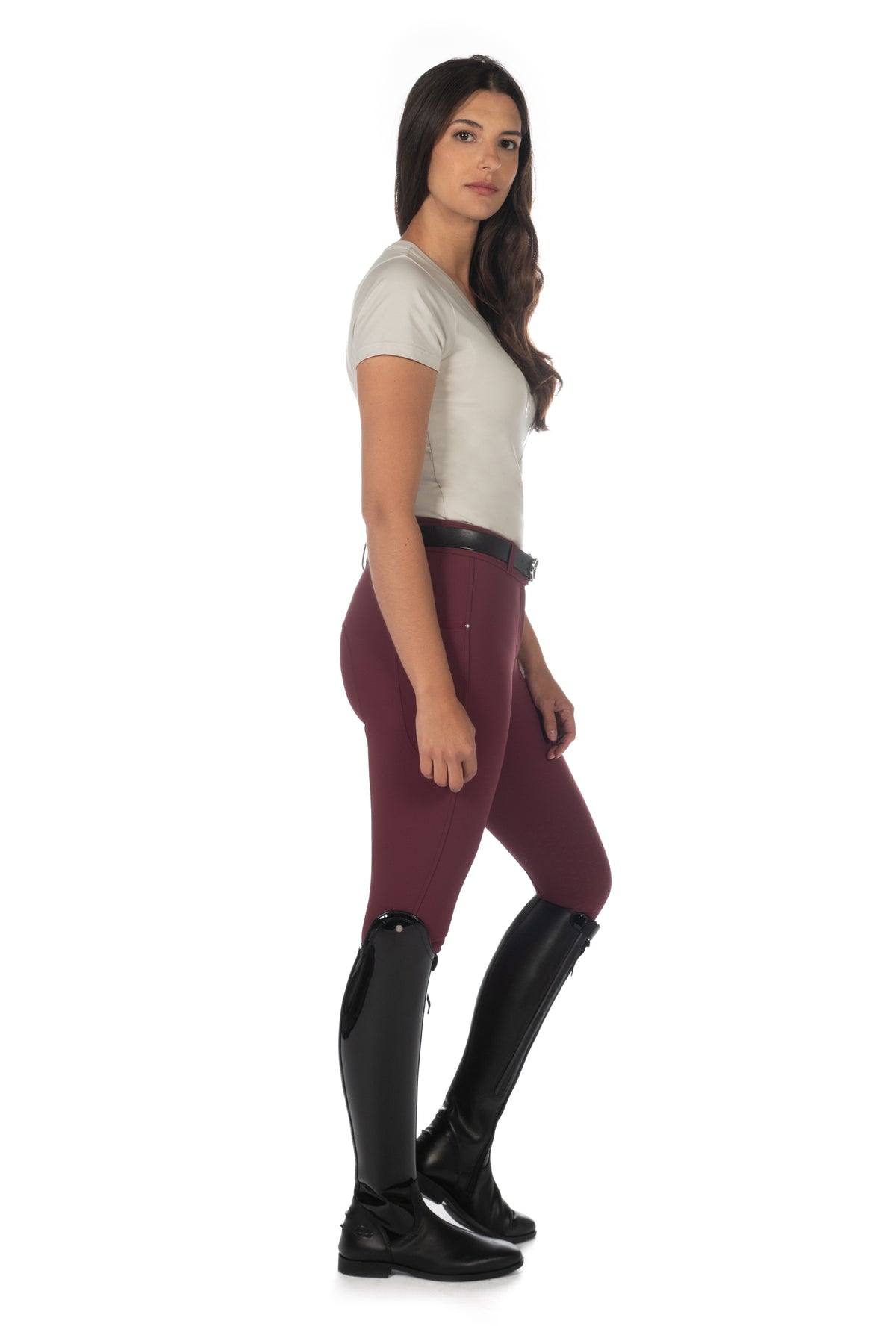 riding breeches -livigno- silicone knee patch