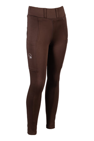 Riding leggings Lana II Style silicone full seat 2100 dark brown / EU98/104/age 2-4