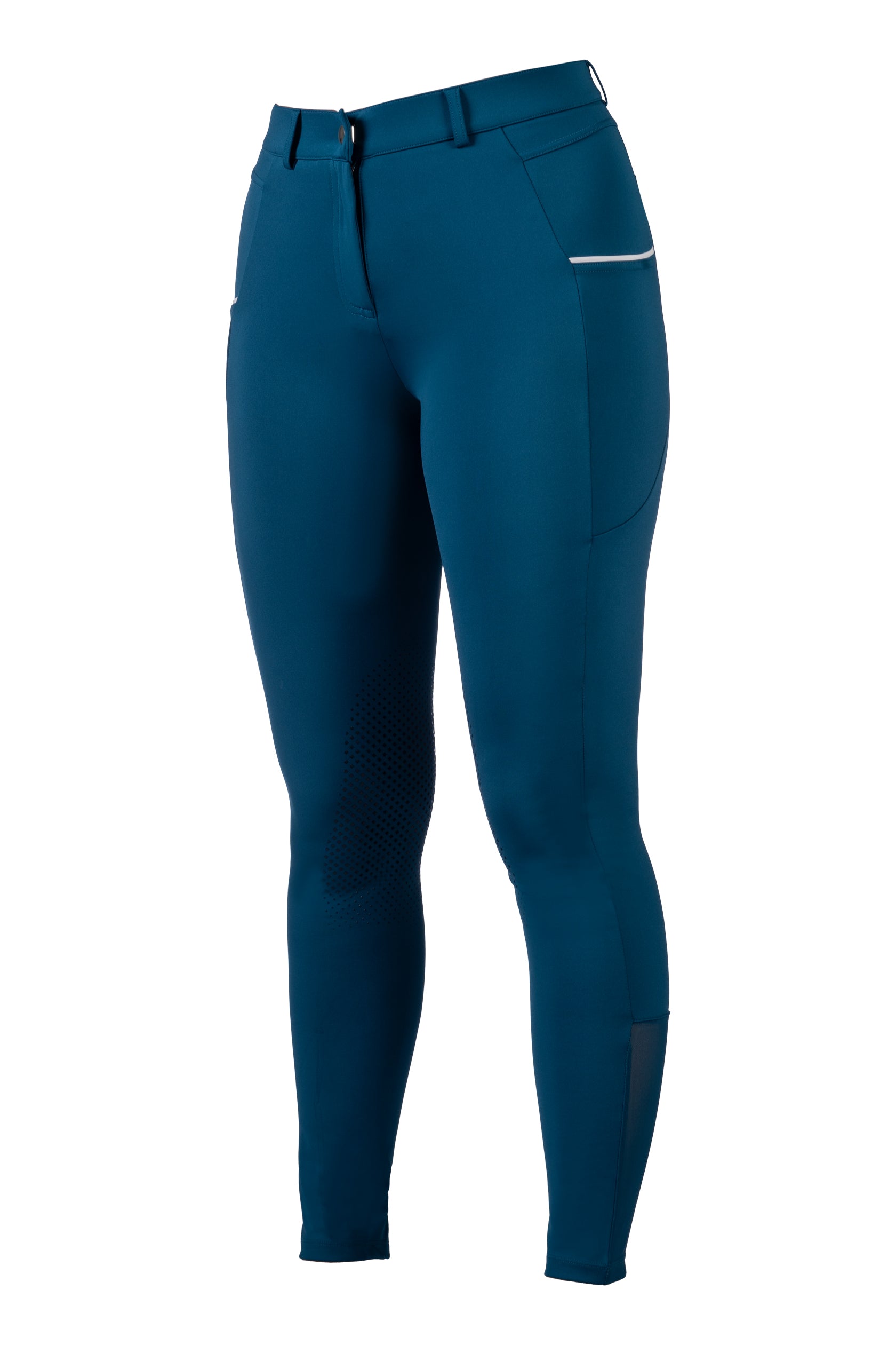 Riding breeches Essentials Sportiv silicone knee 5000 petrol / EU34/UK24/US22