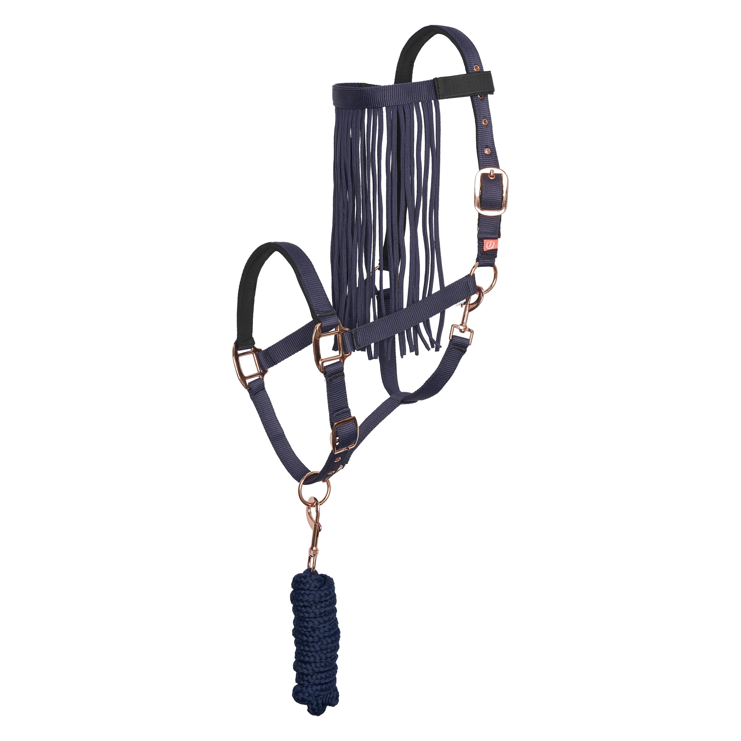 Set of headcollar, lead rope and flyfringes IRH