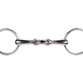 Snaffle bit double jointed Stainless steel