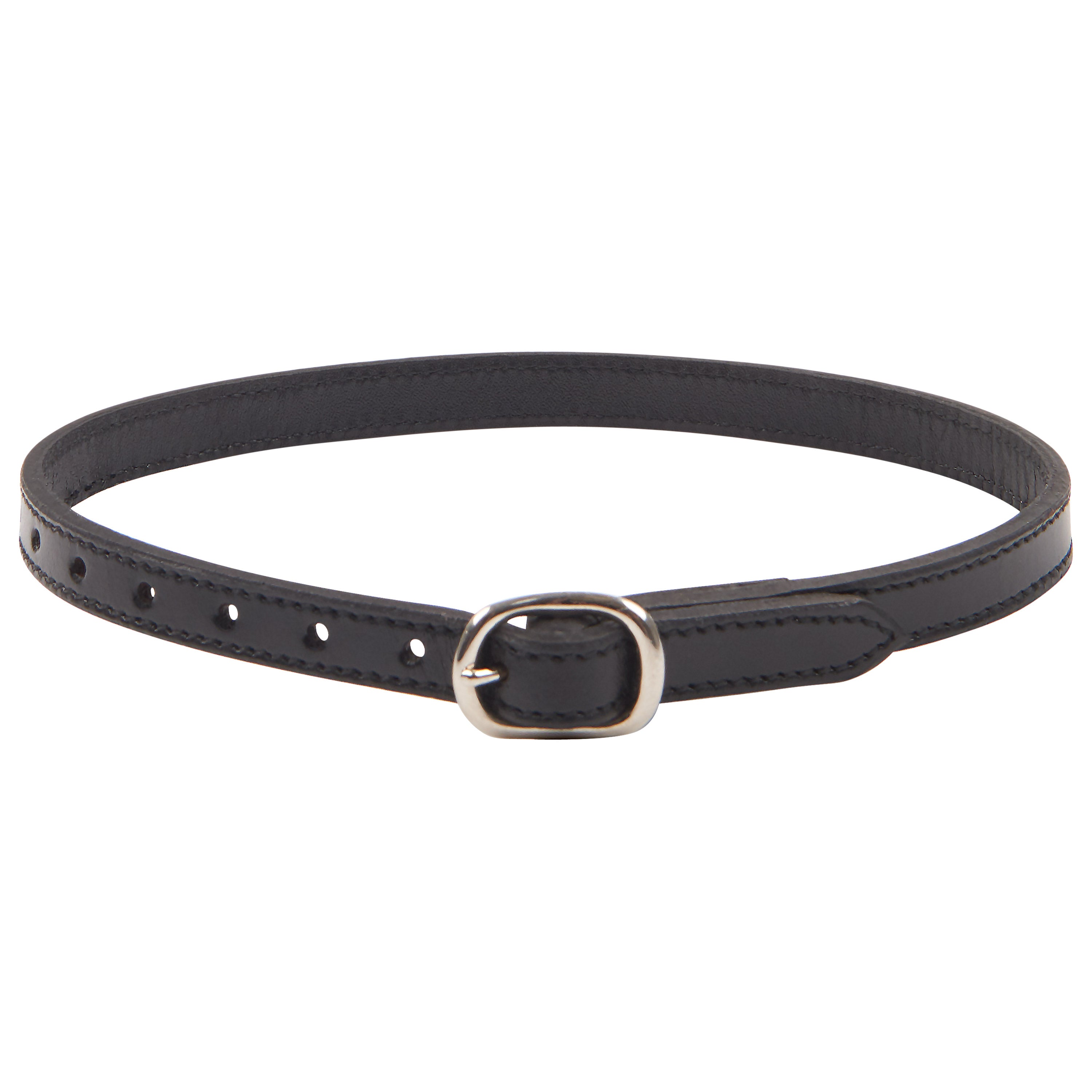 Spurstraps double stitched leather 12mm IRH