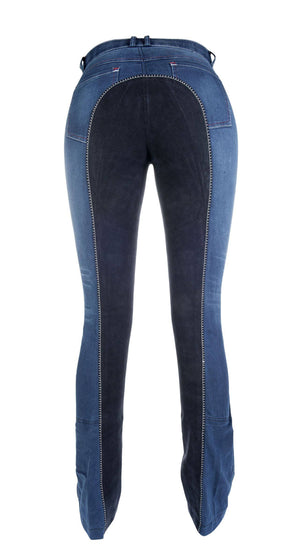 Jodhpur riding breeches Summer Denim 6169 jeans blue/deep blue / EU128/age 6-7