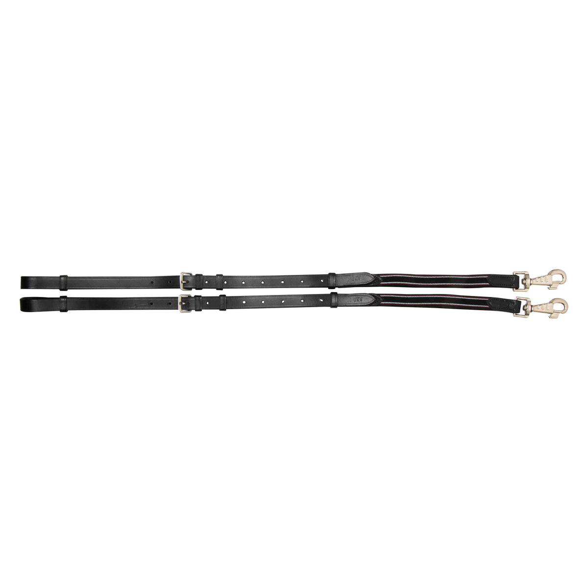 Side reins leather with elastic