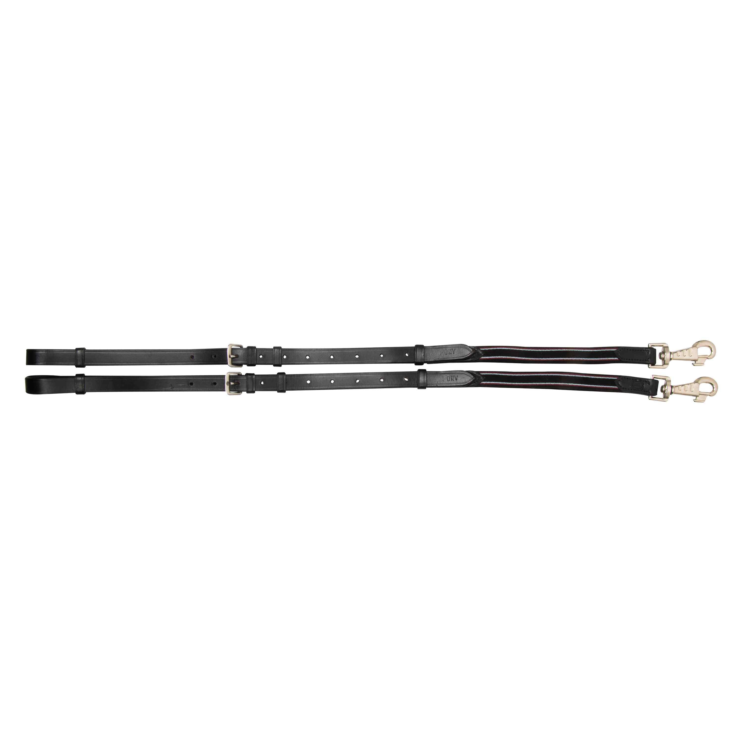 Side reins leather with elastic