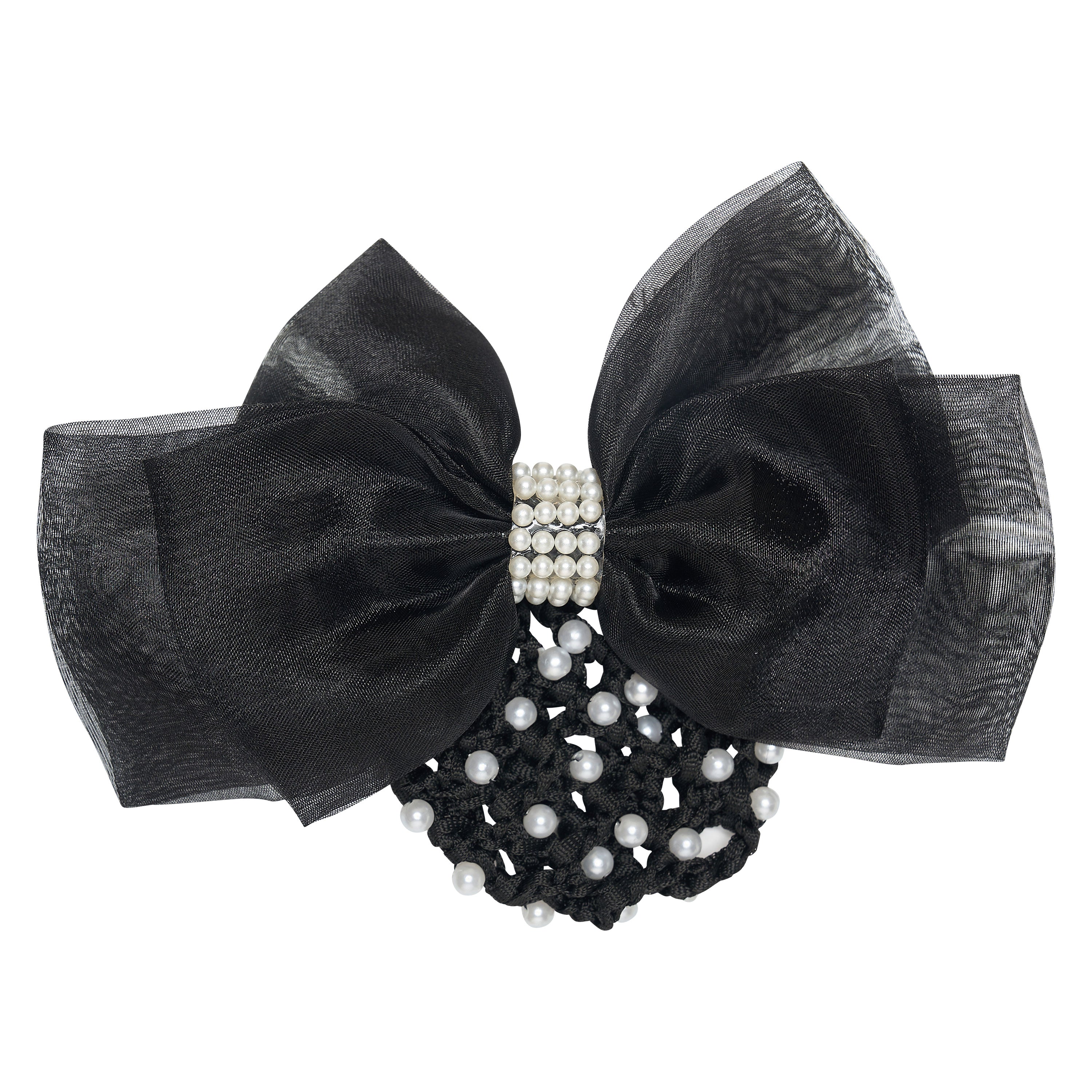 Hair bow with net pearls IRH