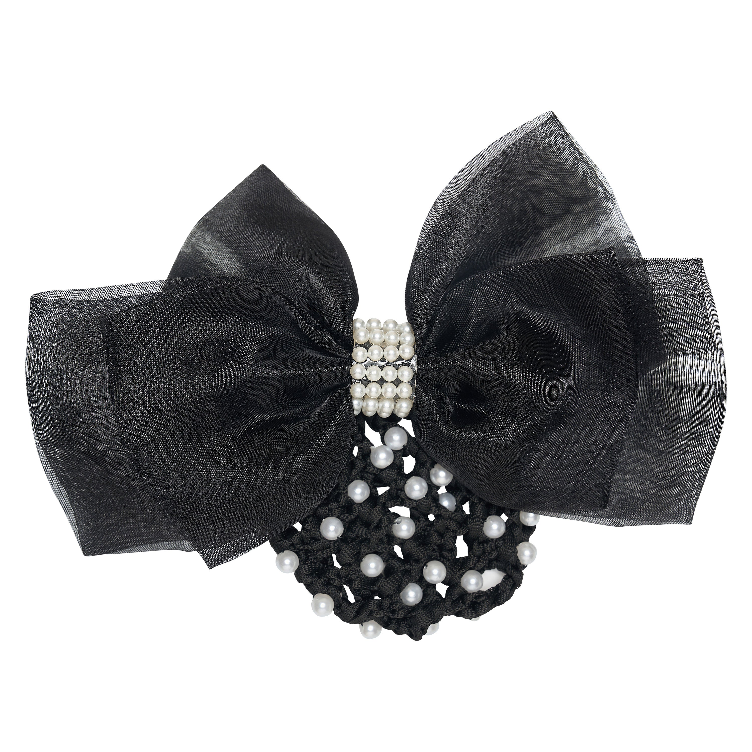 Hair bow with net pearls IRH