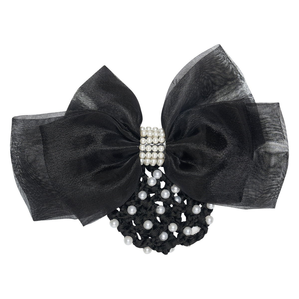 Hair bow with net pearls IRH