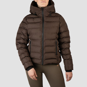 PUFFER JACKET SHORT PENELOPE DARK CHOCOLATE / XS
