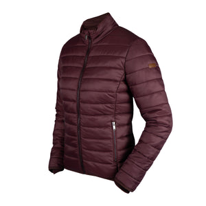 PUFF JACKET EMERALD BURGUNDY / XS