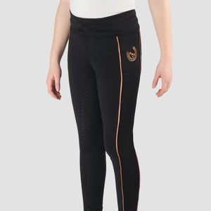 RIDING TIGHTS YUKI BLACK/ROSE / 116