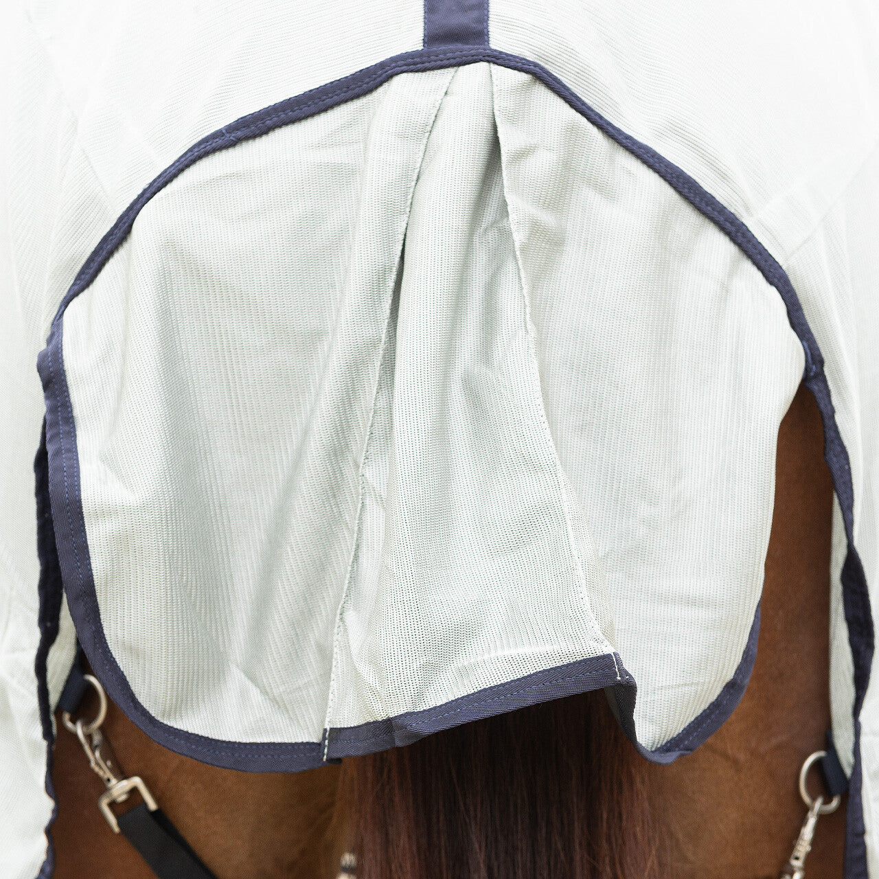 Fly rug with detachable neck and mask