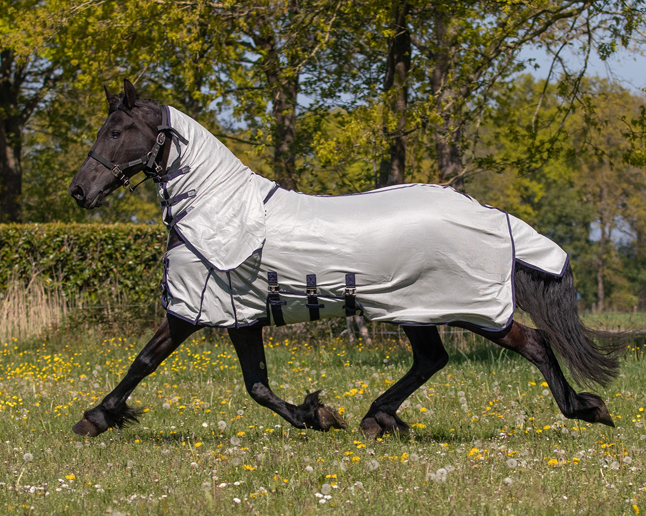 Fly sheet with detachable neck and mask Big neck