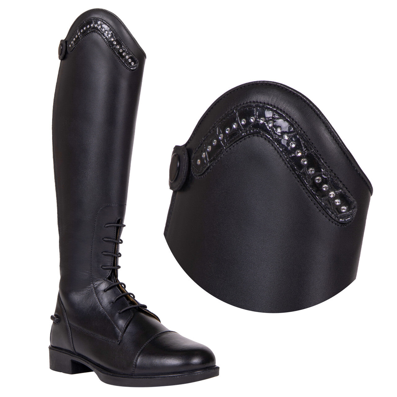 Exchangeable top Jaimy croco shine